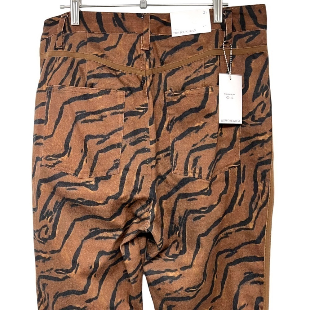 We Wore What Tiger Piped Stiletto Split Hem Iconic Denim Jeans Women’s 31 - Picture 11 of 16
